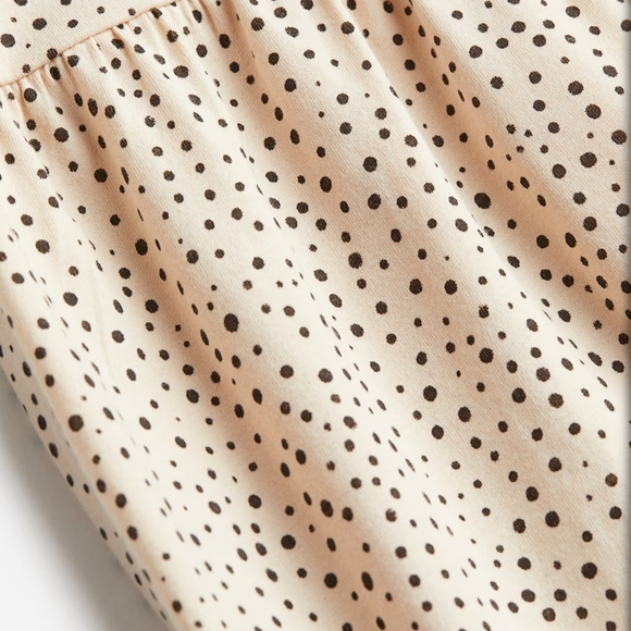 H&M Polka Dot Kids Dress in Cream and Black - Picture 2 of 5